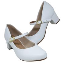 Sapato Branco Feminino Beira Rio Boneca Salto Baixo Confortável casamento festa enfermagem Sapato Branco Feminino Beira Rio Boneca Salto Baixo Confortável casamento festa enfermagem