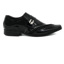 Sapato Calvest Masculino 349004 Formal Couro Bico Quadrado