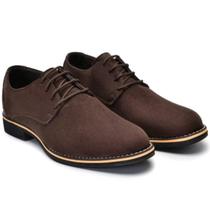 Sapato Camurça Masculino Oxford Sapato Casual Social Derby Confortavel - M3M