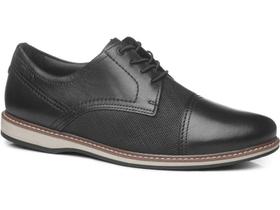 Sapato Casual Couro Pegada 125153-01 Masculino - Preto Sapato Casual Couro Pegada 125153-01 Masculino - Preto