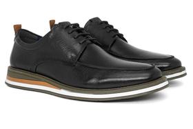 Sapato Casual Democrata Metropolitan Type com Cadarço Couro Legítimo Sapato Casual Democrata Metropolitan Type com Cadarço Couro Legítimo