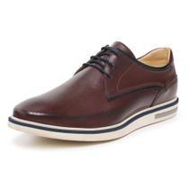 Sapato Casual Derby cor Café em Couro Sapato Casual Derby cor Café em Couro