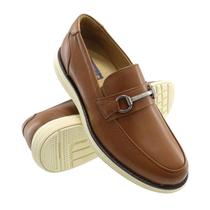 Sapato Casual Esporte Fino Masculino Couro Whisky Art Nobre - 3223