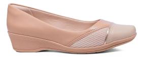 Sapato Casual Feminino Anabelado Comfort Flex Couro Ref: 24-94302