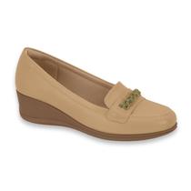 Sapato Casual Feminino Modare Napa Strass Camel/Dourado Ref: 7392.105