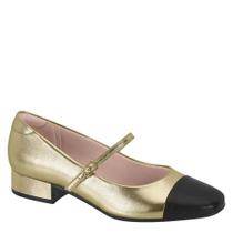 Sapato Casual Feminino Salto Baixo Grosso Conforto Moleca