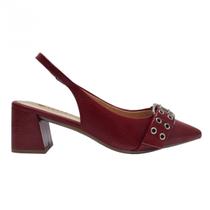 Sapato Casual Feminino Via Uno com fivela 903004 Sapato Casual Feminino Via Uno com fivela 903004