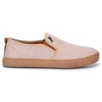 Sapato Casual Iate Masculino Polo White Super Leve Bege