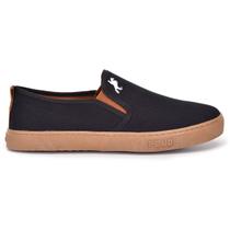 Sapato Casual Iate Masculino Polo White Super Leve Preto