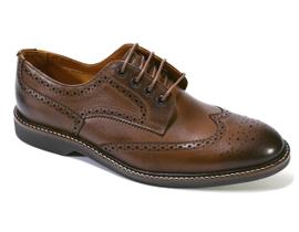 Sapato Casual Levanzzo Brogue Trento Marrom