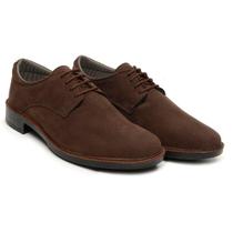 Sapato Casual Masculino Camurça Moderno Cadarço Liso Sapato Casual Masculino Camurça Moderno Cadarço Liso