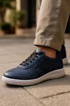 Sapato Casual Masculino Com Elástico Couro Legitimo
