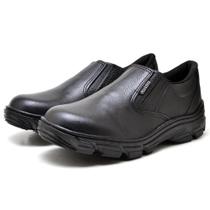 Sapato Casual Masculino Couro Elástico Conforto Trabalho - Rubim Calçados
