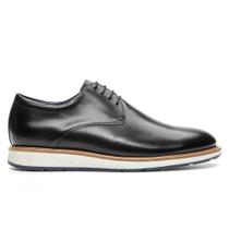 Sapato Casual Masculino Derby Comfort Preto