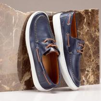 Sapato Casual Masculino Dockside em COURO - Clássico, Tradição e Conforto juntos