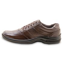 Sapato Casual Masculino Em Couro Anatomico Social Conforto Palmilha Em Gel Para Trabalho Z01 2356