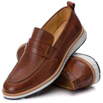 Sapato Casual Masculino Iate Slip On Loafer Elite Couro