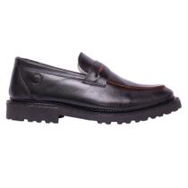 Sapato Casual Masculino Loafer Couro Premium Preto 22003