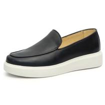 Sapato Casual Masculino Slip On Couro DIfranca - 5503 - Preto