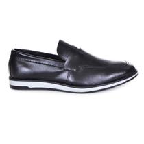 Sapato Casual Moderno Masculino Bico Redondo Preto Marrom Sapato Casual Moderno Masculino Bico Redondo Preto Marrom