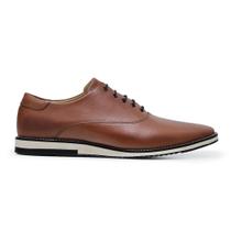 Sapato Casual Oxford em Couro cor Caramelo Sapato Casual