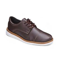 Sapato Casual Oxford Masculino Elegância e Conforto Marrom Tradicional Derby Sapato Casual Oxford Masculino Elegância e Conforto Marrom Tradicional Derby