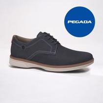 Sapato Casual Pegada Masculino em Couro Marinho 126701-07