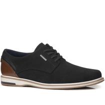 Sapato Casual Pegada Masculino em Couro Preto 125111-08