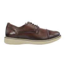 Sapato Casual Pegada Masculino em Couro Terracota Marrom