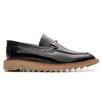 Sapato Casual Preto em Couro Tratorado 5336 Sapato Casual Preto em Couro Tratorado 5336
