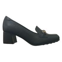 Sapato Casual Salto Bloco Feminino Modare 7373.118 Preto