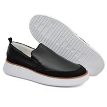 Sapato Casual Slip On Masculino Conforto Couro Premium