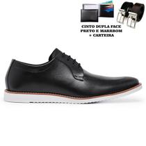 Sapato casual social masculino + cinto + carteira - JOHN SCOTT