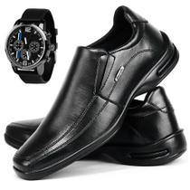 Sapato Casual Social Ortopédico AntiStress Confort com Relógio - Ferraretto