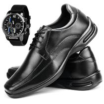 Sapato Casual Social Ortopédico AntiStress Confort com Relógio - Ferraretto