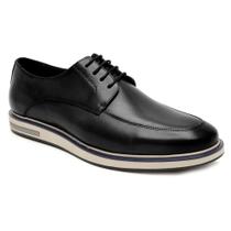 Sapato Casual Sport Fino Elegante Masculino de Amarrar em Couro - 674