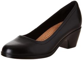 Sapato Clarks Emily2 Ruby Pump feminino de couro preto 8,5 EUA