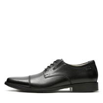 Sapato Clarks Tilden Cap Oxford para homens em couro preto