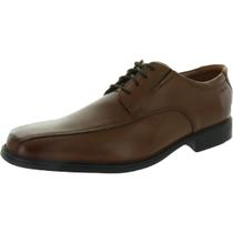 Sapato Clarks Tilden Walk Oxford para homens de couro castanho escuro