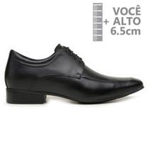 Sapato com Salto Interno Jota Pe Couro Preto 79501