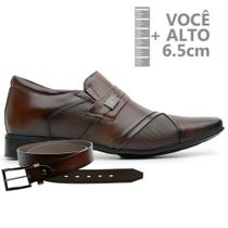 Sapato com Salto Interno Jota Pe Marrom 82404 + Cinto Sapato com Salto Interno Jota Pe Marrom 82404 + Cinto