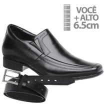 Sapato com Salto Interno Jota Pe Preto Air+Cinto 71354 P