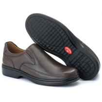 Sapato Comfort Masculino Social Café