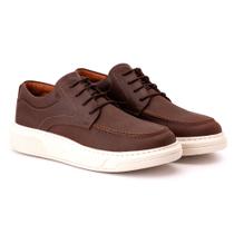 Sapato Comfort Ranster Masculino em Couro Rústico Pinhão Sapato Comfort Ranster Masculino em Couro Rústico Pinhão