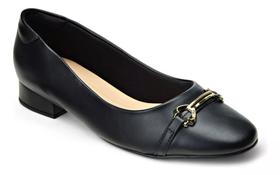 Sapato ComfortFlex Casual Salto Baixo 2482401 Preto