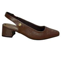 Sapato ComfortFlex Slingback Feminino - Marrom - 37
