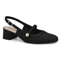 Sapato Comfortflex Slingback - Feminino - Preto - 35 Sapato Comfortflex Slingback - Feminino - Preto - 35
