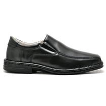 Sapato Conforto Couro Masculino Preto