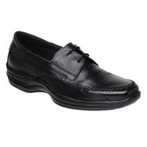 Sapato Conforto em Couro Pires Shoes com Cadarço Costura Manual e Sola Borracha Sapato Conforto em Couro Pires Shoes com Cadarço Costura Manual e Sola Borracha