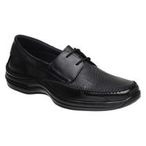 Sapato Conforto em Couro Pires Shoes Texturizado com Cadarço e Costura Manual Sapato Conforto em Couro Pires Shoes Texturizado com Cadarço e Costura Manual